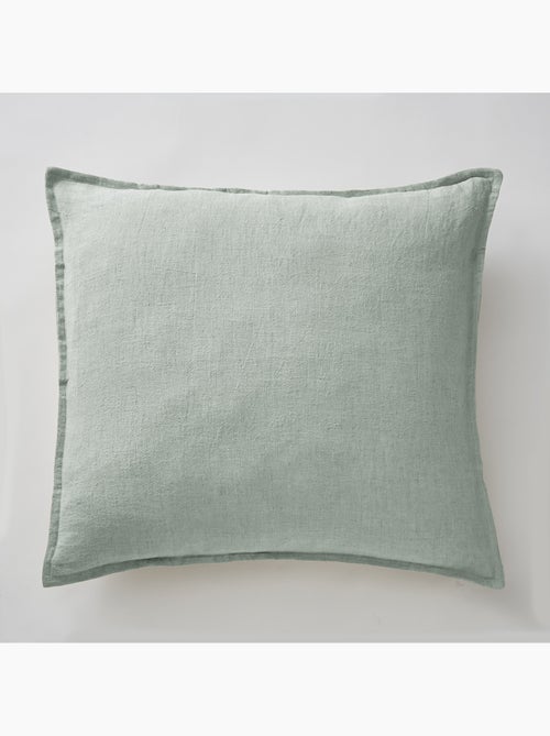 Parure Drap Housse + 2 Taies 60x60 cm 100% Lin Français - Kiabi