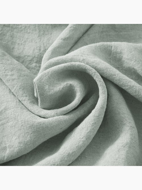 Parure Drap Housse + 2 Taies 60x60 cm 100% Lin Français - Kiabi