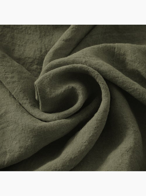 Parure Drap Housse + 2 Taies 60x60 cm 100% Lin Français - Kiabi