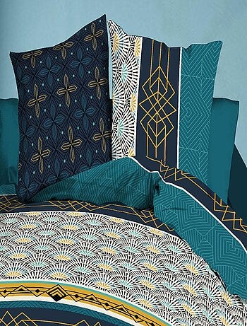 Parure Drap plat + drap-housse 140x190 + 2 Taies - Microfibre - Biarritz