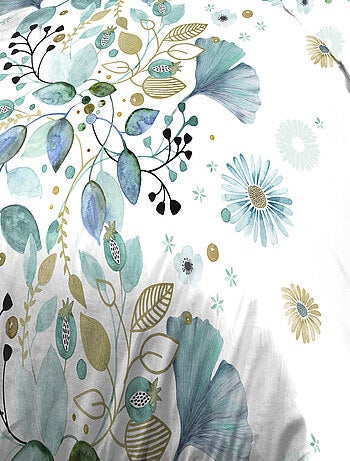 Parure Drap plat + drap-housse 140x190 + 2 Taies Microfibre - Entretien Facile - Ginko