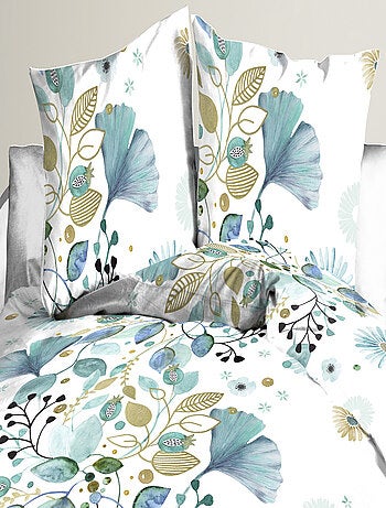 Parure Drap plat + drap-housse 140x190 + 2 Taies Microfibre - Entretien Facile - Ginko