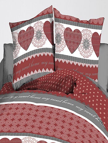 Parure Drap plat + drap-housse 140x190 + 2 Taies Microfibre - Entretien Facile - Ginko