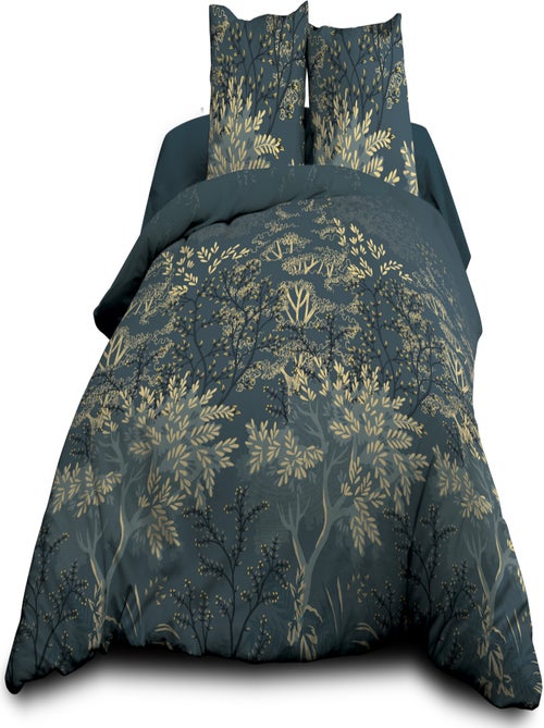 Parure Drap plat + drap-housse + 2 taies - Pur coton 57 fils - Hevea - Kiabi
