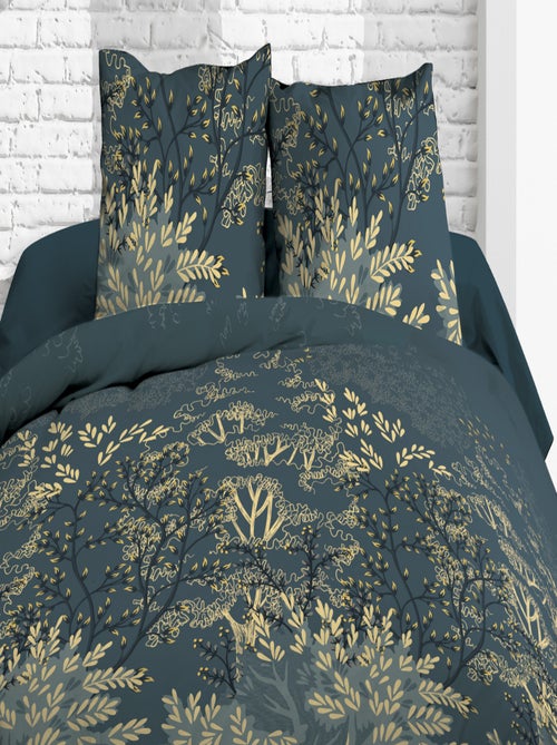 Parure Drap plat + drap-housse + 2 taies - Pur coton 57 fils - Hevea - Kiabi