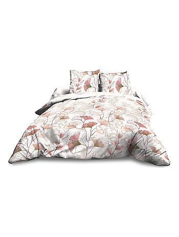 Parure Drap plat + drap-housse + 2 taies - Pur coton 57 fils - Kyoto