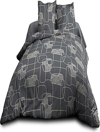 Parure Drap plat + drap-housse + 2 taies - Pur coton 57 fils - Linea