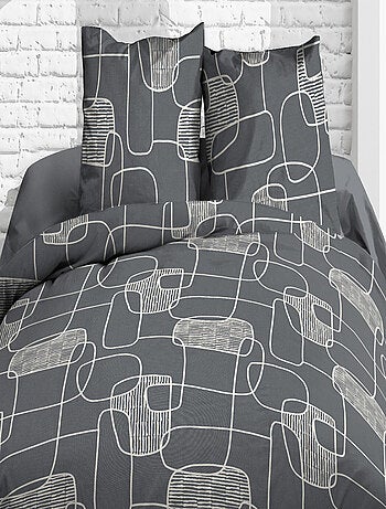 Parure Drap plat + drap-housse + 2 taies - Pur coton 57 fils - Linea