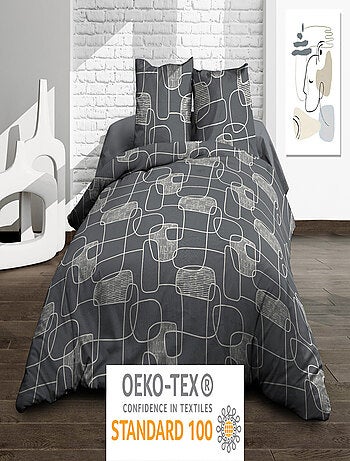 Parure Drap plat + drap-housse + 2 taies - Pur coton 57 fils - Linea