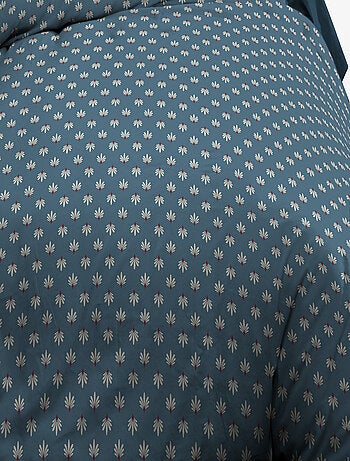 Parure Drap plat + drap-housse + 2 taies d'oreiller 63 x 63 cm - Pur coton 57 fils - Alya