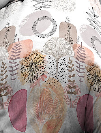 Parure Drap plat + drap-housse + 2 taies d'oreiller 63 x 63 cm - Pur coton 57 fils - Aquarel