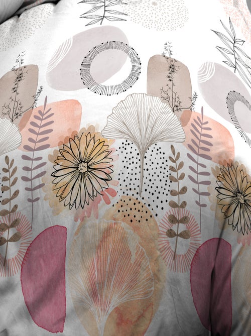 Parure Drap plat + drap-housse + 2 taies d'oreiller 63 x 63 cm - Pur coton 57 fils - Aquarel - Kiabi