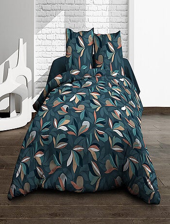 Parure Drap plat + drap-housse + 2 taies d'oreiller 63 x 63 cm - Pur coton 57 fils - Lena