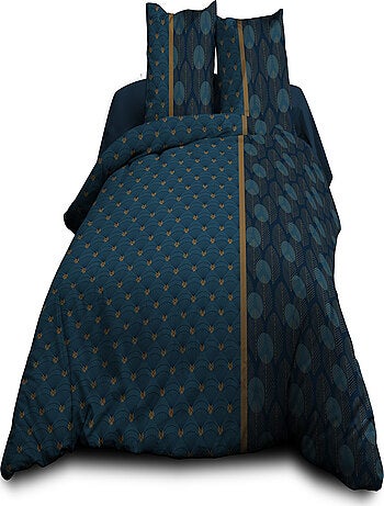 Parure Drap plat + drap-housse + 2 taies d'oreiller 63 x 63 cm - Pur coton 57 fils - Seattle