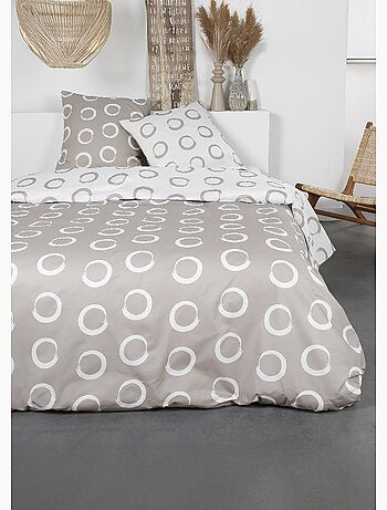 Parure flanelle 240 x 220cm, Cercles - AFIBEL