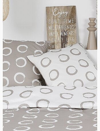 Parure flanelle 240 x 220cm, Cercles - AFIBEL