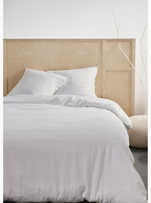 Parure gaze de coton uni, 240 x 220cm - AFIBEL - Kiabi