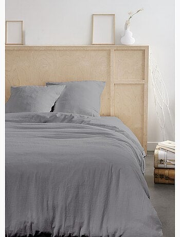 Parure gaze de coton uni, 240 x 220cm - AFIBEL