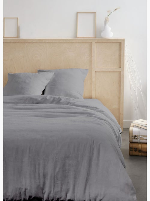 Parure gaze de coton uni, 240 x 220cm - AFIBEL - Kiabi