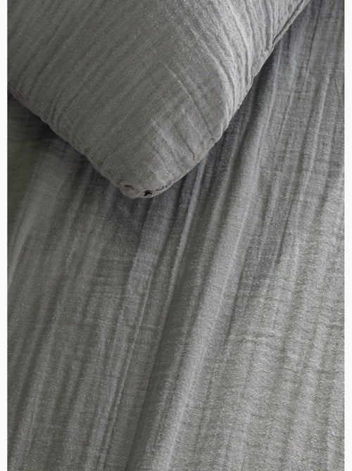Parure gaze de coton uni, 240 x 220cm - AFIBEL - Kiabi