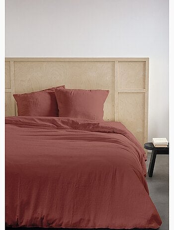 Parure gaze de coton uni, 240 x 220cm - AFIBEL