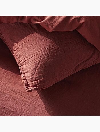 Parure gaze de coton uni, 240 x 220cm - AFIBEL