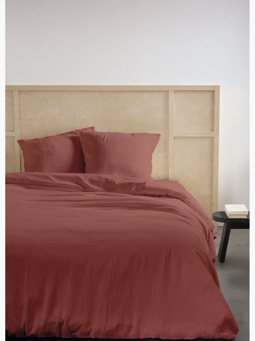 Parure gaze de coton uni, 240 x 220cm - AFIBEL - Kiabi