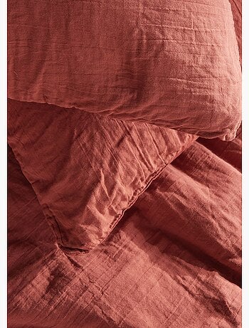 Parure gaze de coton uni, 240 x 220cm