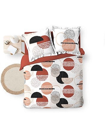 Parure housse couette 260 x 240 cm Geo-Twist