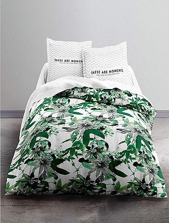 Parure housse couette passiflore