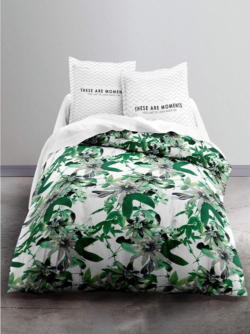 Parure housse couette Passiflore - Kiabi