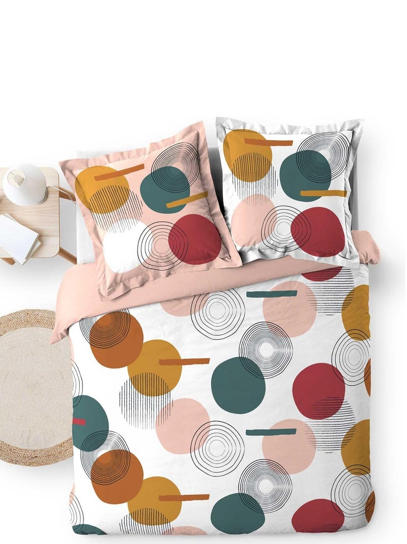 Parure housse couette Rolli-Pop Rose - Kiabi