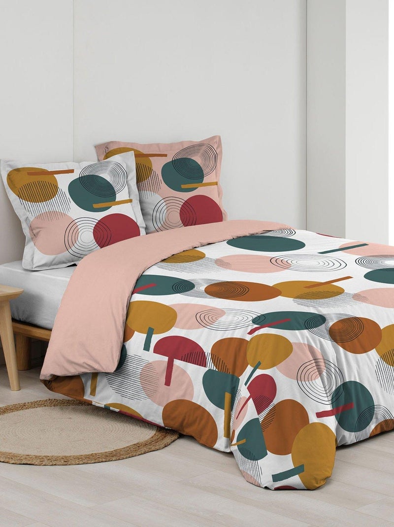 Parure housse couette Rolli-Pop Rose - Kiabi