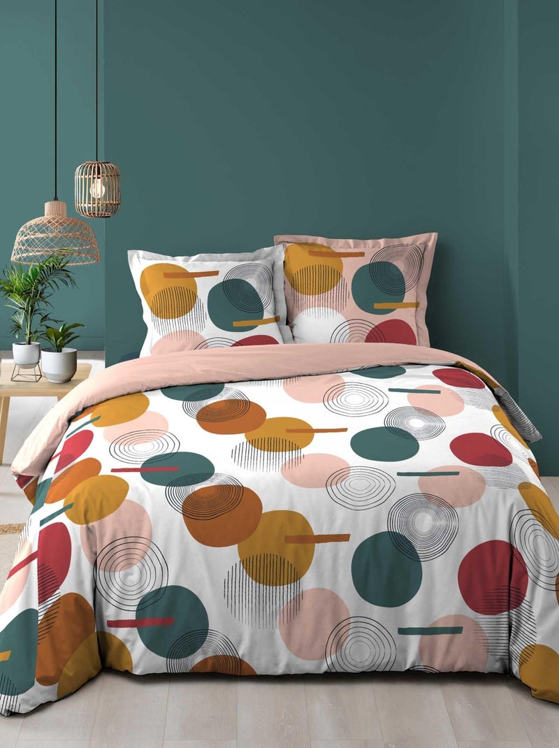 Parure housse couette Rolli-Pop Rose - Kiabi
