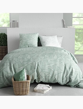 Parure housse de couette 100 % coton adely