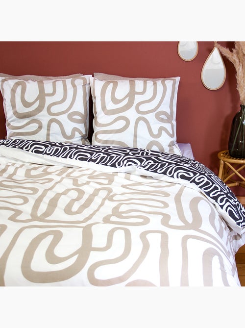 Parure housse de couette 100 % coton alix - Kiabi Parure housse de couette 100 % coton alix - Kiabi