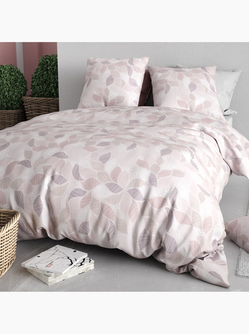 Parure housse de couette 100 % coton alix Multicolore - Kiabi
