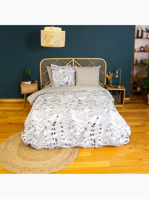 Parure housse de couette 100 % coton alix - Kiabi