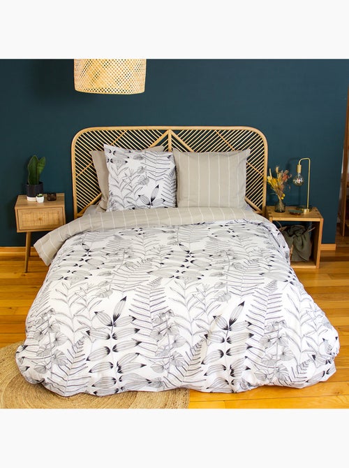Parure housse de couette 100 % coton alix - Kiabi