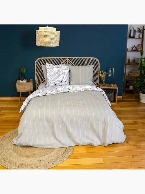 Parure housse de couette 100 % coton alix - Kiabi