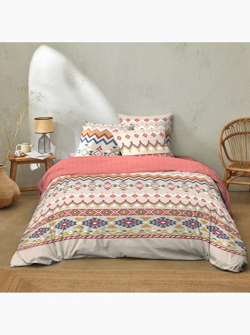 Parure housse de couette 100 % coton amarok - Kiabi