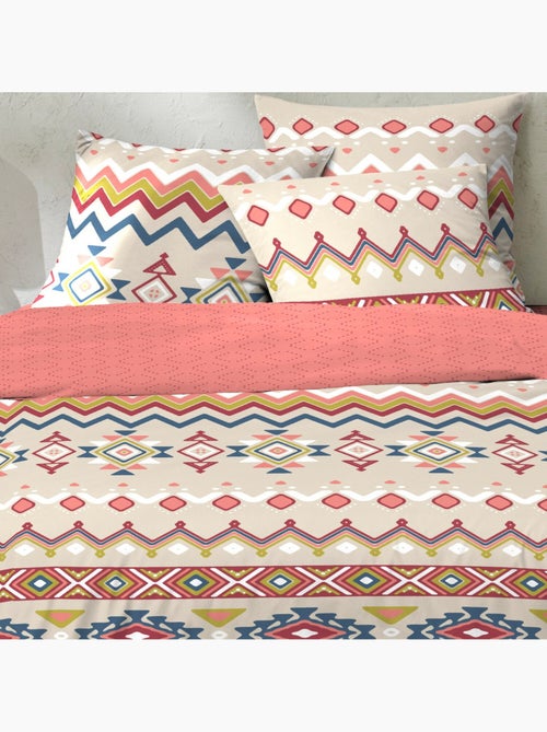 Parure housse de couette 100 % coton amarok - Kiabi