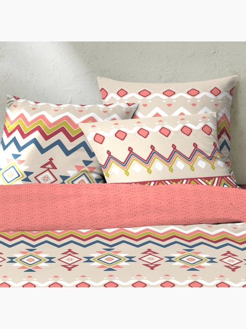 Parure housse de couette 100 % coton amarok - Kiabi