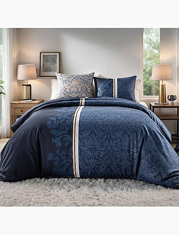 Parure housse de couette 100 % coton arabesque