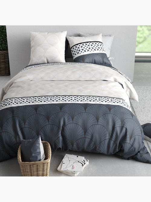 Parure housse de couette 100 % coton arcadia - Kiabi
