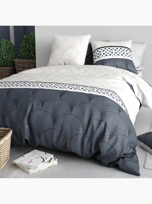Parure housse de couette 100 % coton arcadia - Kiabi