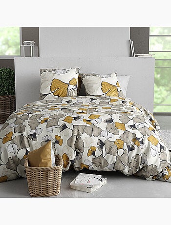 Parure housse de couette 100 % coton arom