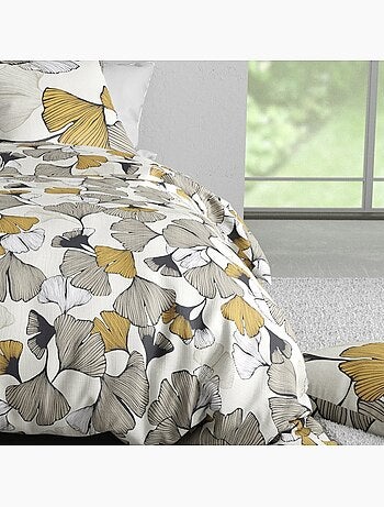 Parure housse de couette 100 % coton arom
