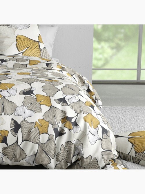 Parure housse de couette 100 % coton arom - Kiabi