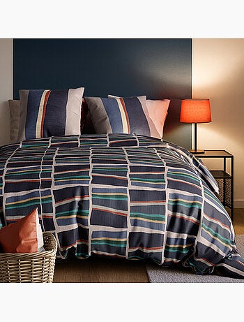 Parure housse de couette 100 % coton arty